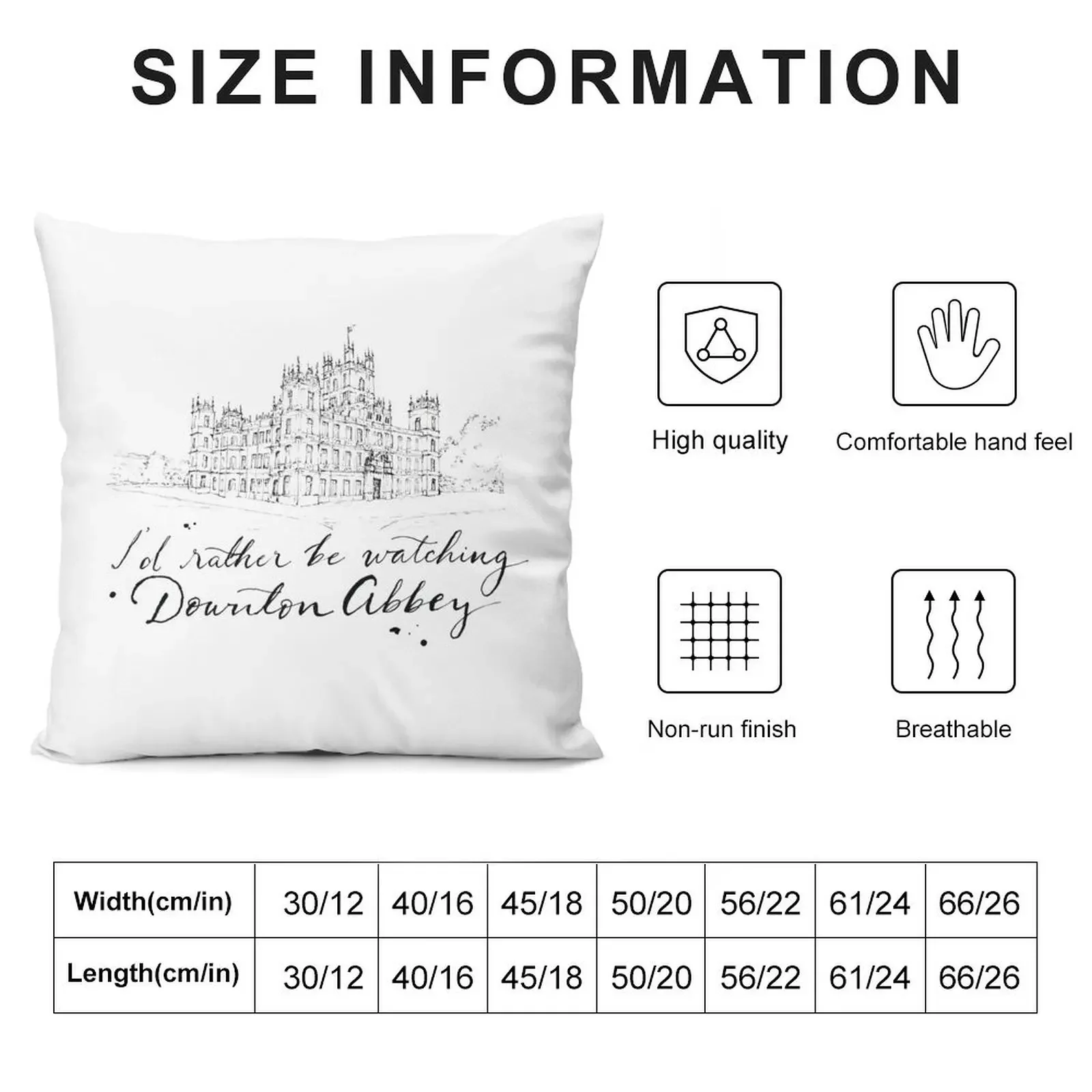 I'd rather be watching Downton Abbey - Caverly Smith Throw Pillow Christmas Pillow Sofa Covers For Living Room pillow