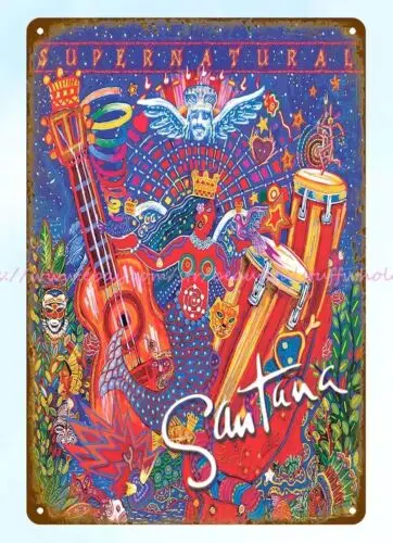 reproduction signs 1999 Santana Supernatural metal tin sign