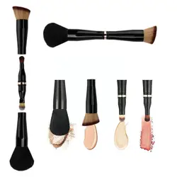 4 In 1 Makeup Brush With 4 Heads Set Concealer Makeup Brush For Foundation Blusher Eye Shadow Double Ended Travel Makeup Brushes