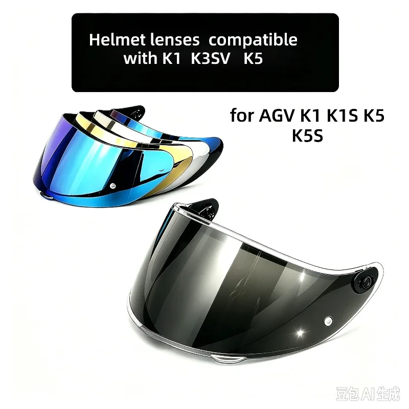 Helmet Lens for AGV K1 K1S K5 K5S K3SV Visor Inner Coating UV Cut Durable Clear Vision Anti Fog Moto Accessories