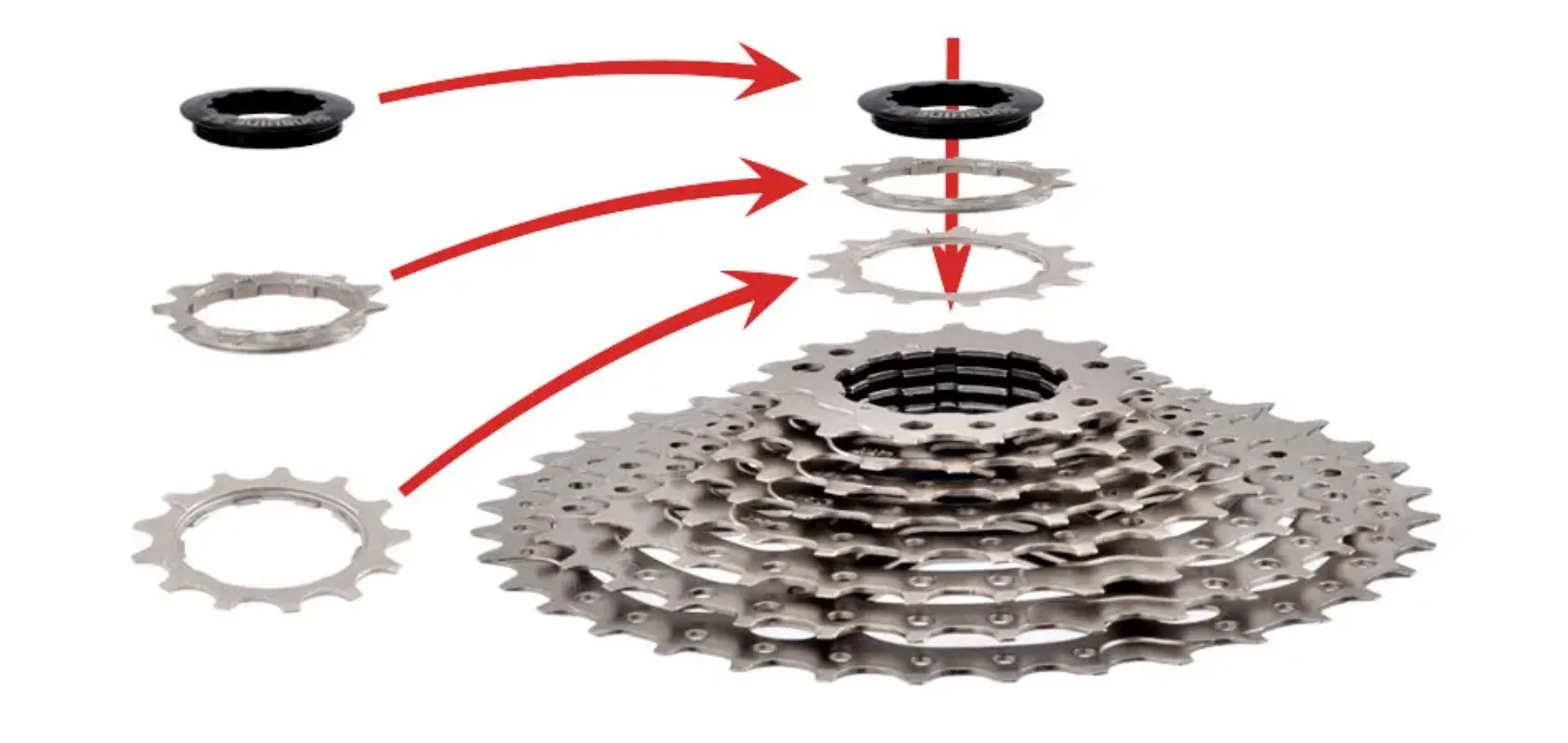 SUNSHINE 11 34t 36t 40t 42t 46t 50t Kassette 11-Gang Leichtgewicht 11-Gang MTB-Kassette für Shimano HG MTB Rennrad-Kassette – Detail 5