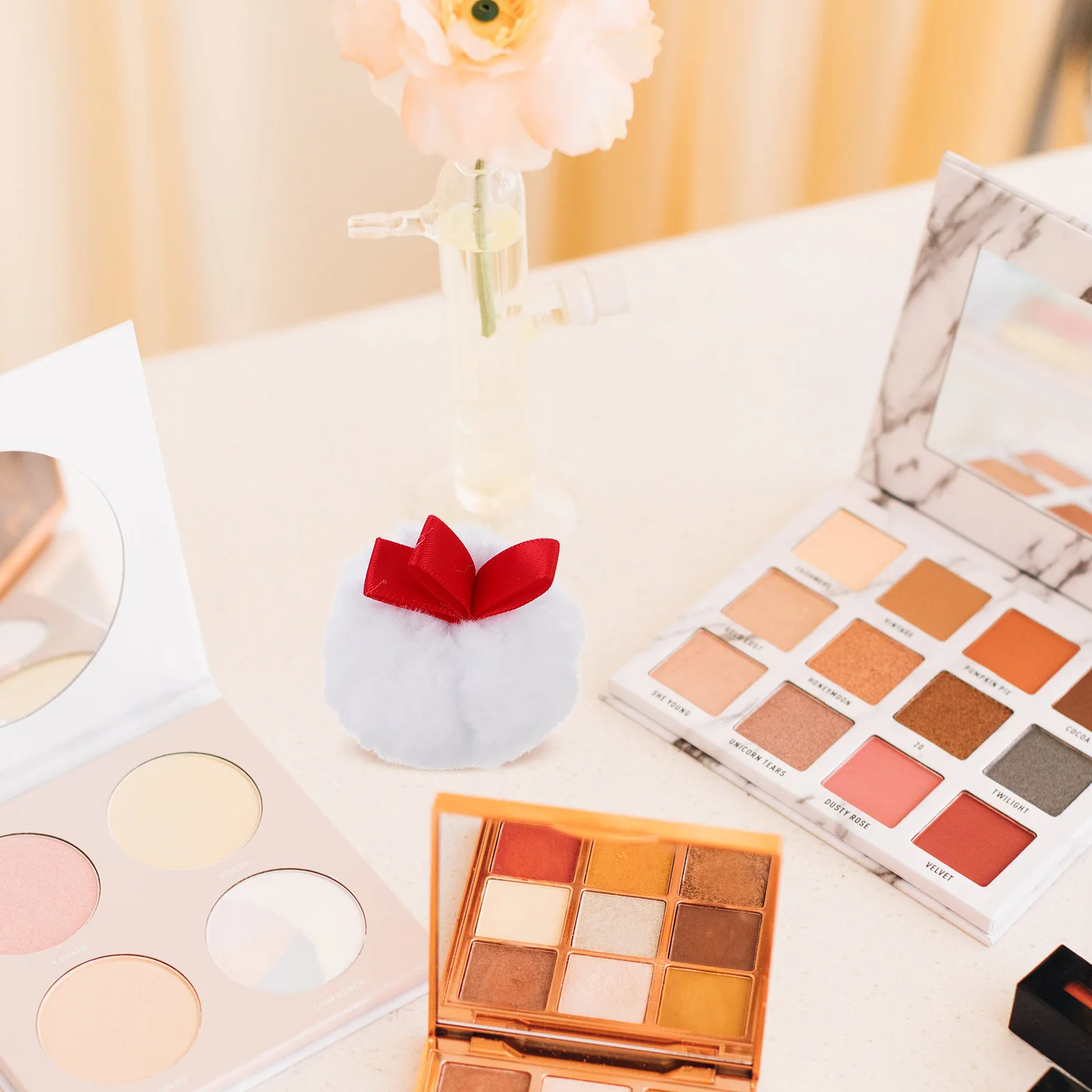 

6Pcs Makeup Puff Soft Round Powder Applicator for Face Foundation Loose Powder Travel Use Makeup Applicators Foundation Puff Pad