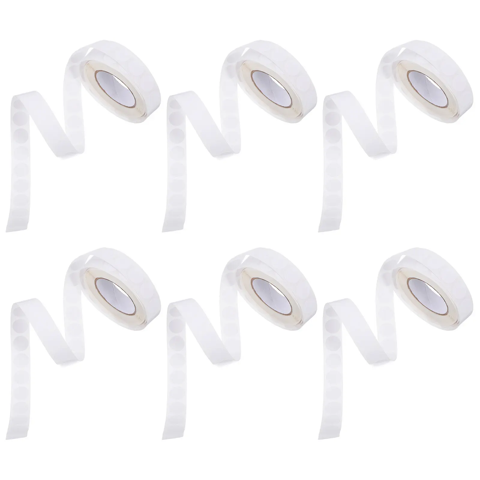 1000Pcs Small Round White Stickers 13Mm Removable Residue-Free Self-Adhesive Labels for Coding Dot Labeling Storage Boxes