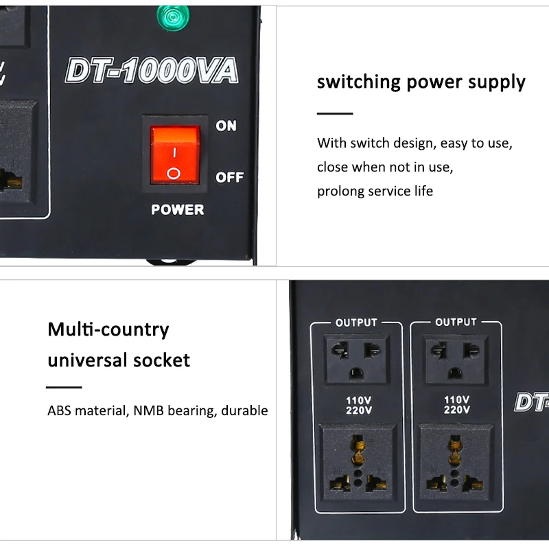 Transformador 2000 v do aparelho doméstico do fogão do arroz do transformador 220 w ao conversor de potência da tensão 110v