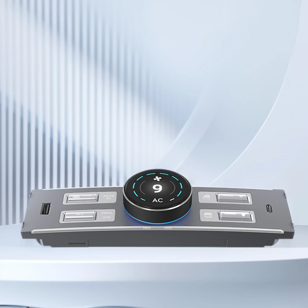 التحكم في التيار المتردد والتحكم في مقعد الركاب LCD قاعدة توسيع التحكم الذكي USB ومنفذ من النوع C لطراز Tesla Y Model 3 2021-2024 #5