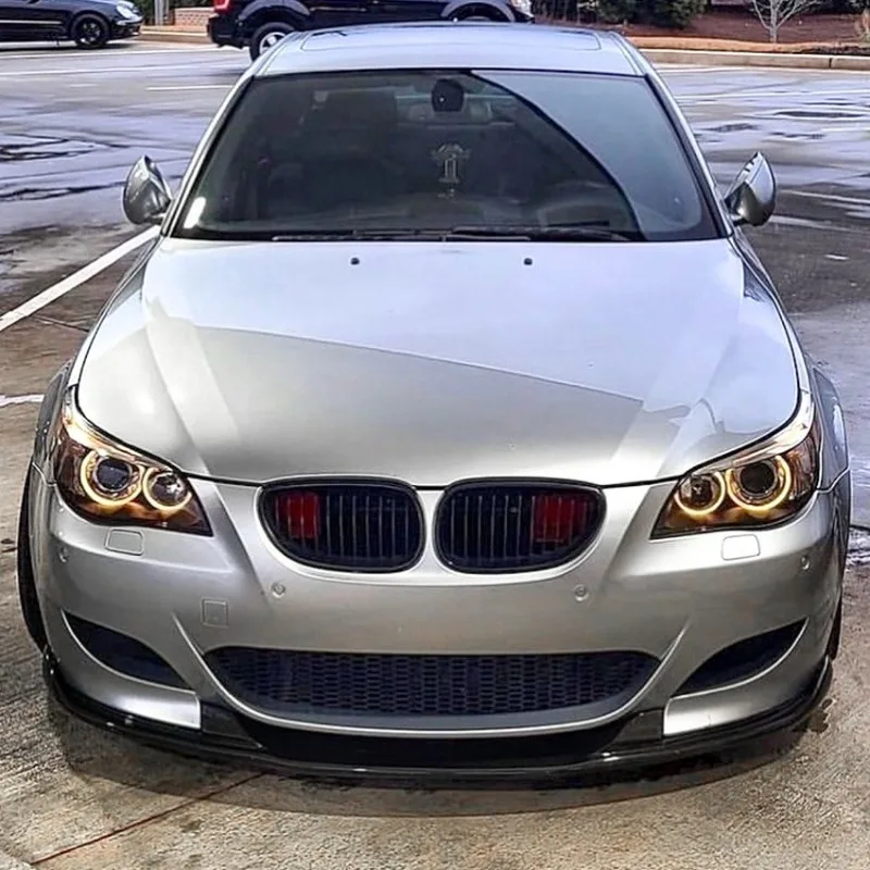 لسيارات BMW 5 Series E60 E61 2005-2010 M Sport Style الجبهة حافة مصد السيارة المفسد جودة عالية مباشرة تناسب التصميم الخارجي ترقية أجزاء