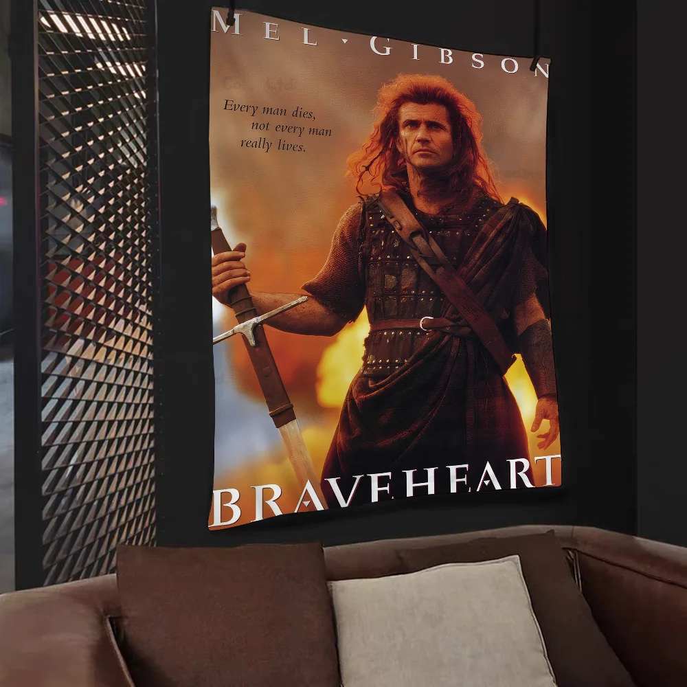 B-Braveheart Tapestry Art Printing Art Science Fiction Room Home Decor Wall Art Decor