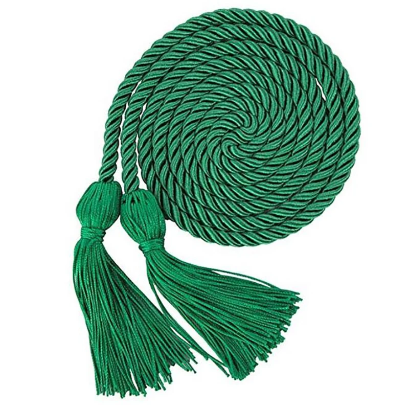 Graduation Honor Cords Craft Braided Tassels Drawstring Rope Polyester Yarn Honor Cord for Graduation Students Bachelor Gown 1Pc