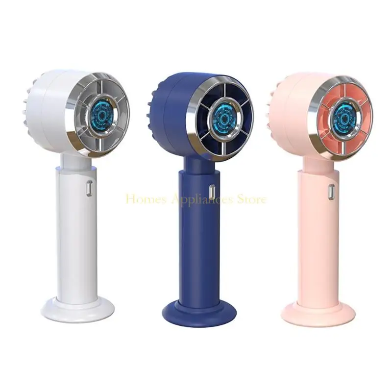 D0AB 3 colori Portable Rechable Student Student Holdhell ​​Ven Online Celebrity Desktop USB Pocket Electric Fan