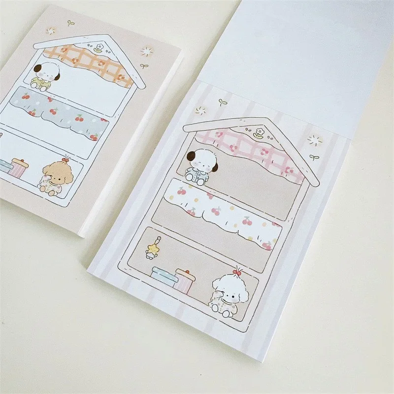 50pcs Dog\'s Den Simple Note Pad Cartoon Style Cute Decoration