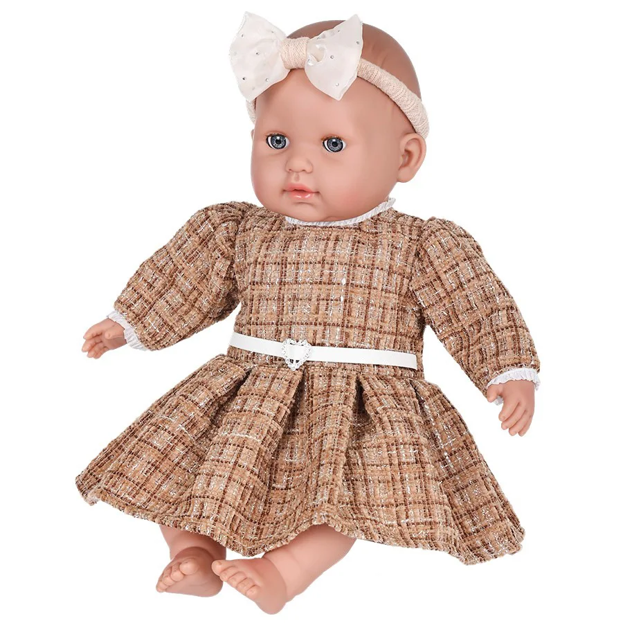 15-Zoll süße Reborn-Puppe, realistisches und weiches Baby, waschbar, austauschbare Kleidung, Spielhaus-Spielzeug