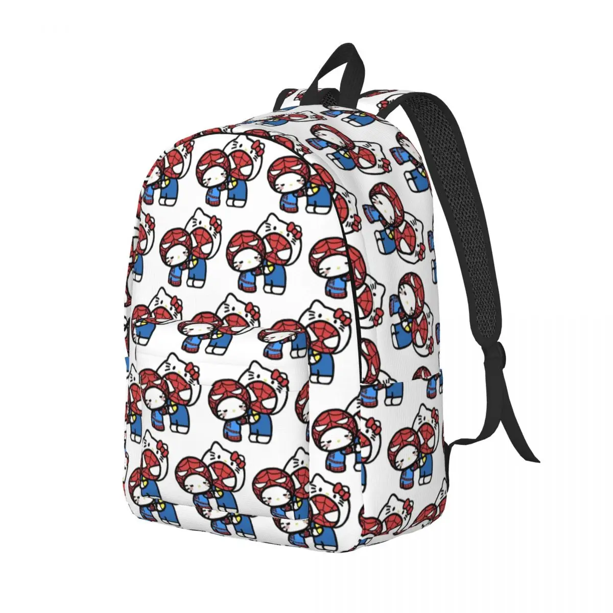 Hello Kitty Spiderman Boyfriend Girlfriend Teenage Backpack Sports Student Business Daypack for Men Women College Shoulder Bag