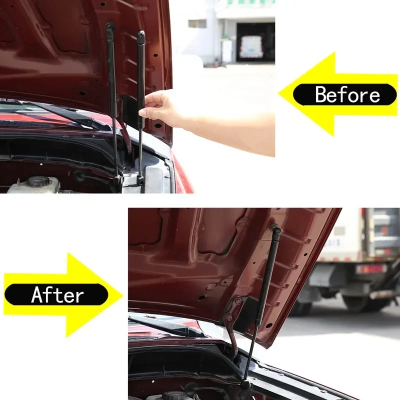 

For Toyota FJ Cruiser 2007-2010 Black Carbon Steel Front Bonnet Hood Gas Struts Lift Supports Shock Absorber Car Accessories