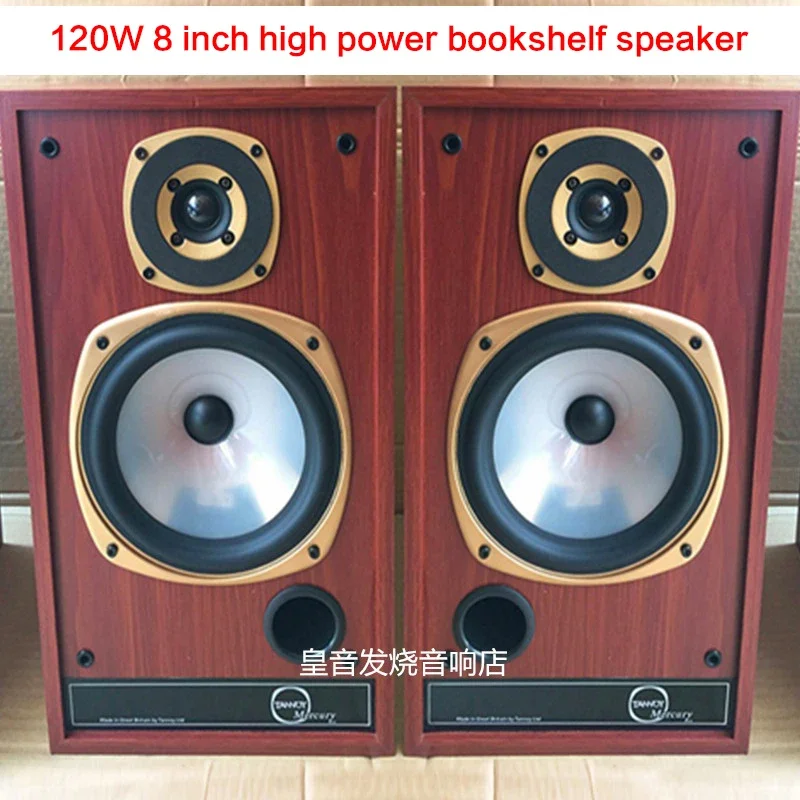 

200W 8-inch High-power Home Theater Bookshelf Speakers HIFI Passive Speaker Fever High-fidelity Audio Front Desktop Speaker