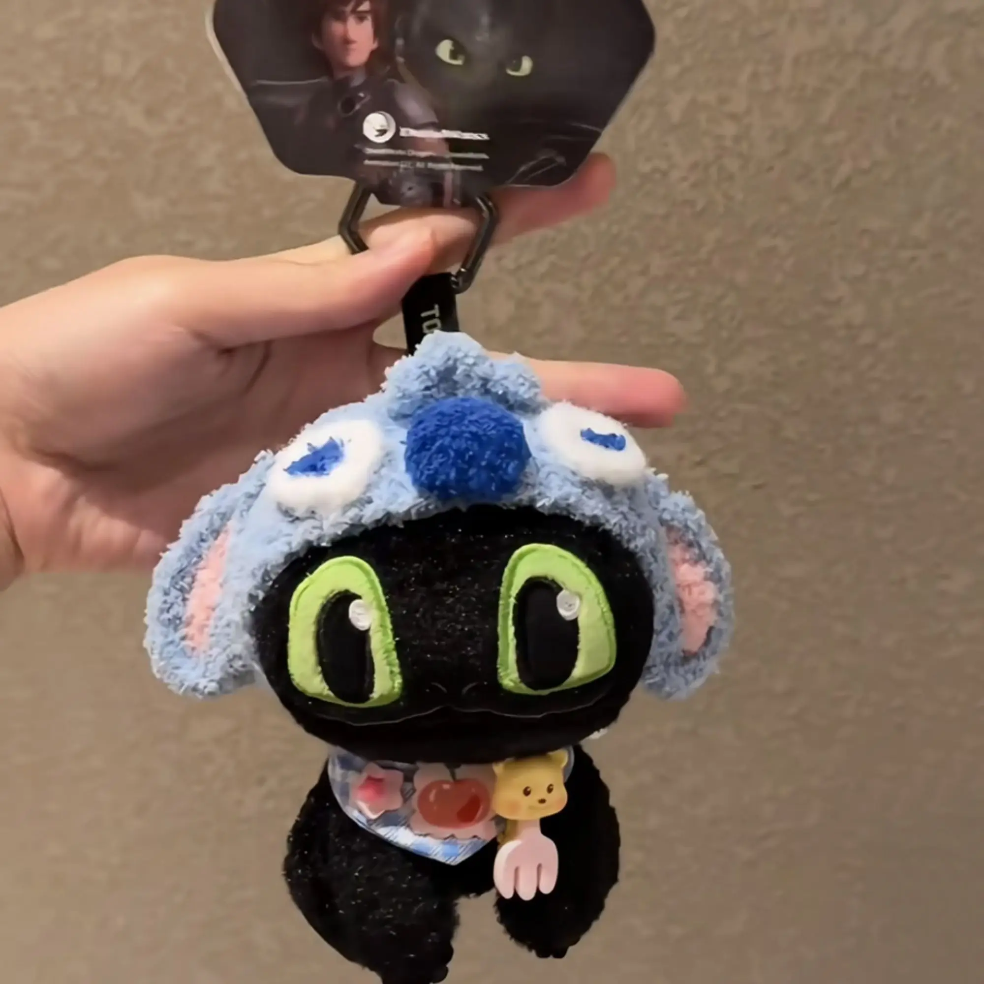 Echter Drachenzähmen leicht gemacht, Stich-Stirnband, zahnloser Plüschtier-Anhänger, Night Fury-Puppen-Anhänger, süßer Schlüsselanhänger, Geschenk für Jungen