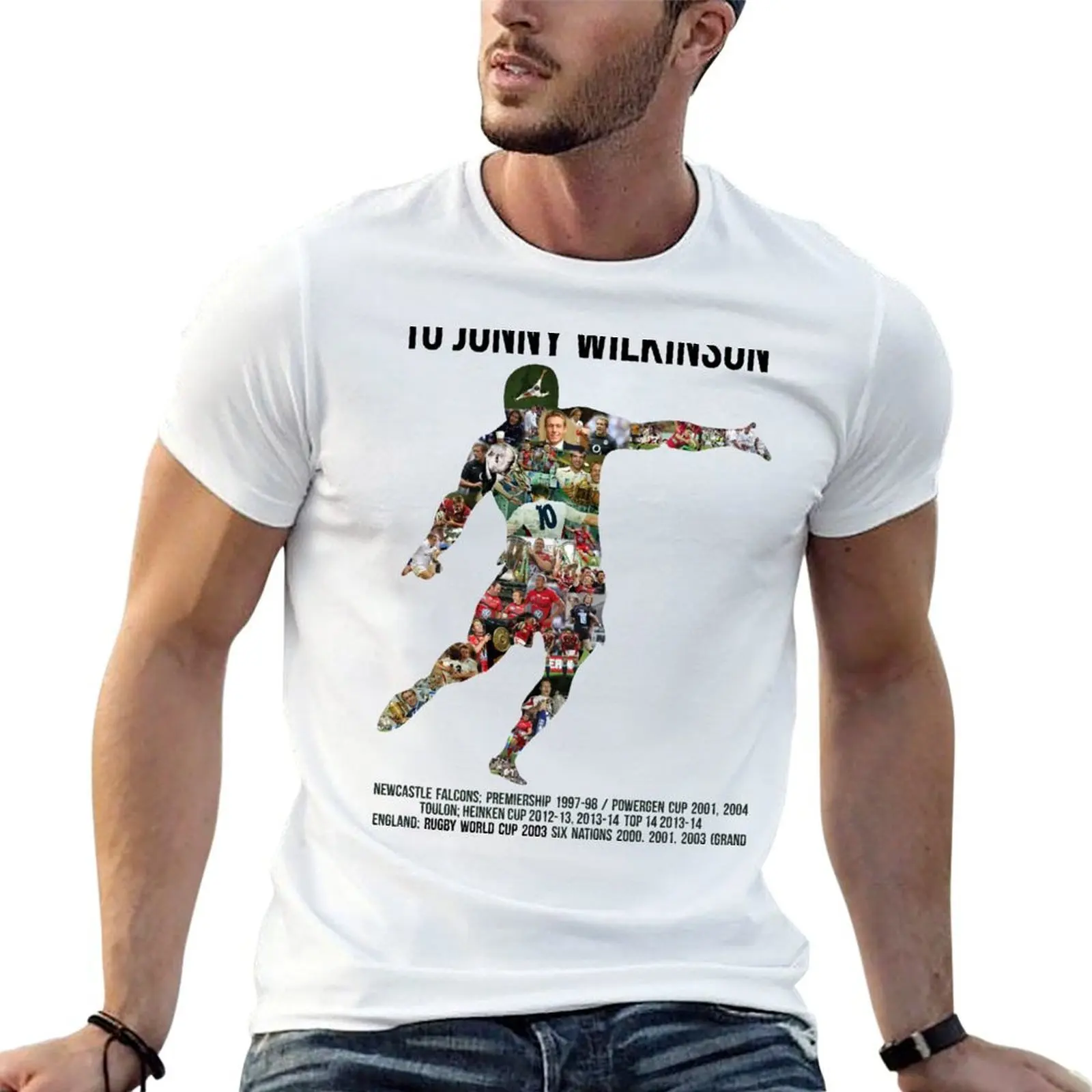 Jonny Wilkinson Tribute T-Shirt t shirts for man slim fit t shirt custom print t shirt personalised T-shirt