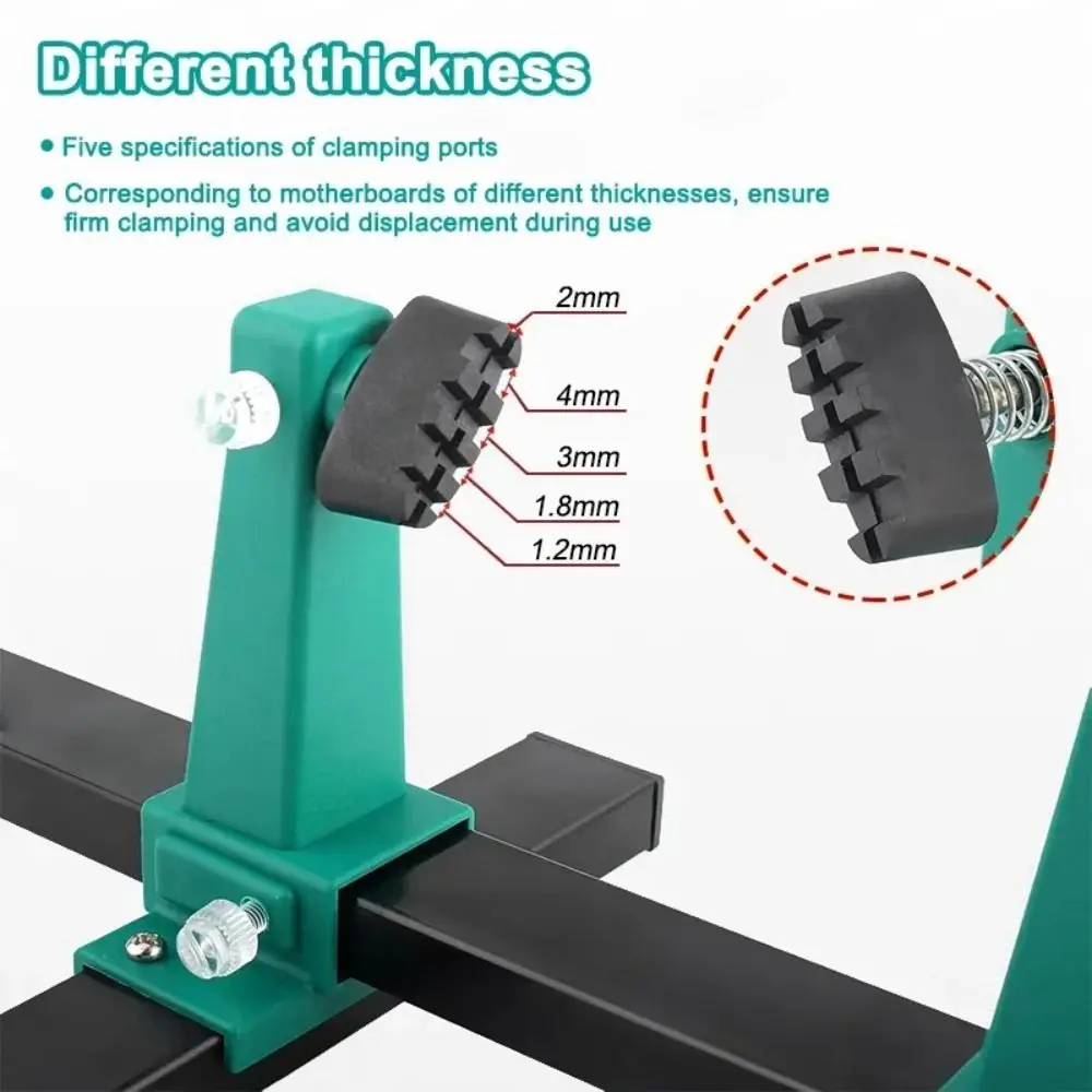 360 درجة دوران PCB حامل قابل للتعديل تحديد تركيبات لوحة دوائر كهربائية حامل الربط المشبك المضادة للانزلاق لقط عدة لحام