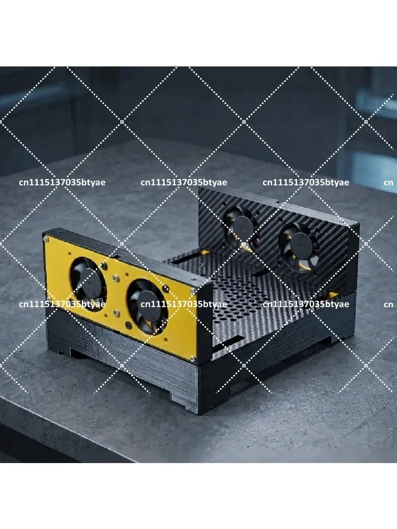 Mini Host Radiator 5-Fan Adjustable Speed Cooling Fan for PC Computer