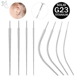 ZS 1 PC 14/16/18/20G G23 Titanium Threadless Piercing Taper Push In Piercing Tapers Insertion Pin Body Piercing Stretching Kit