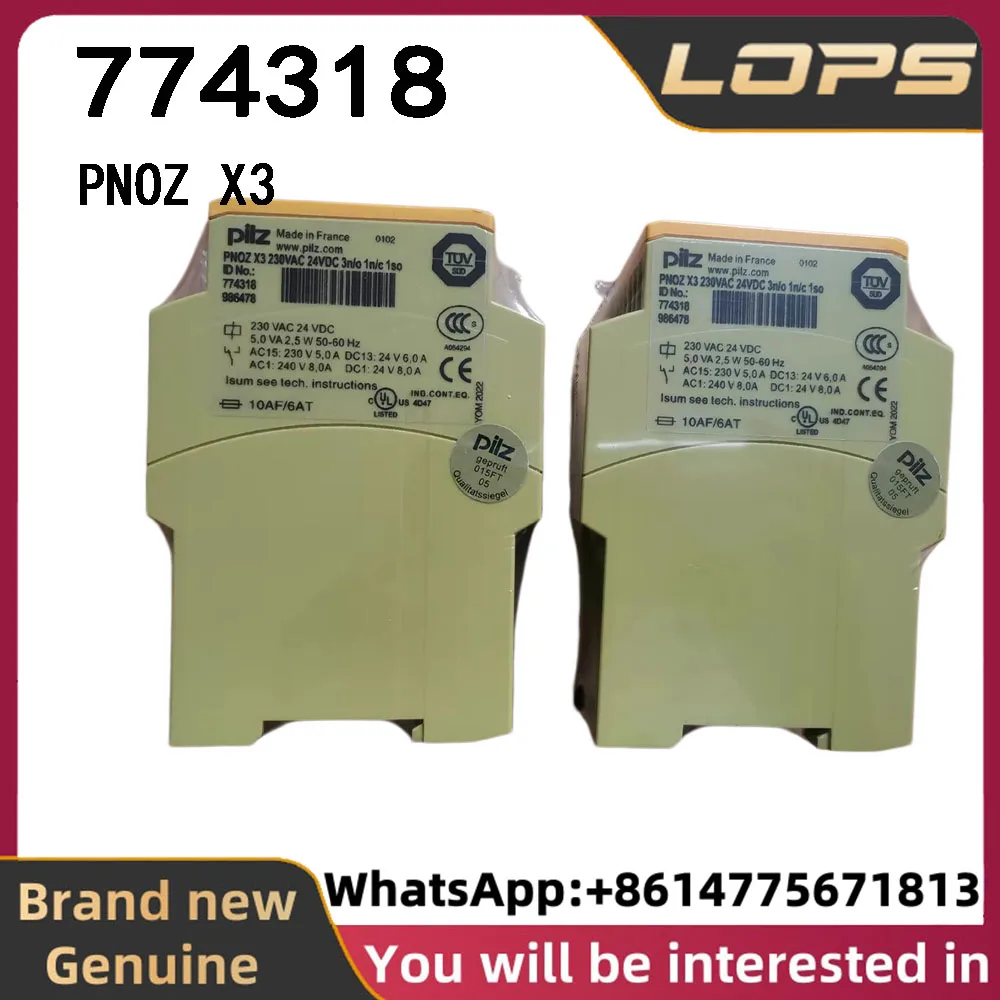 PNOZ X3 230VAC/24VDC Pilz 774318 safety relay, brand new original genuine, large quantity in stock, welcome to inquire