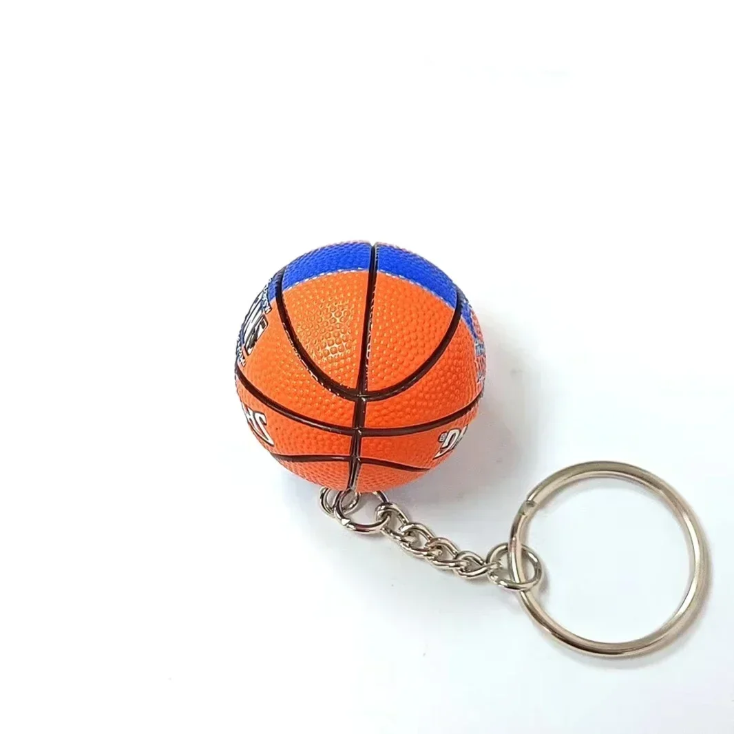 3D Basketball Model Keychain Sports Fans Championship Trophy Souvenir Pendant Automobile Decoration Collection Men Gifts Keyring