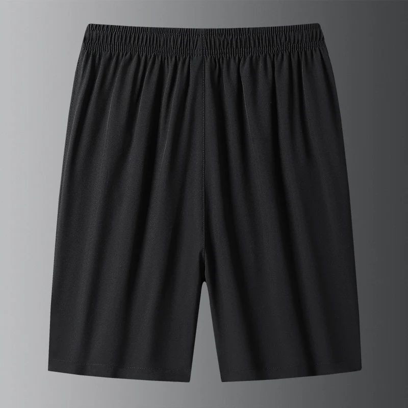 2023 Nieuwe Mannen Casual Shorts Nieuwe Heren Mode Casual Ice Zijden Shorts Effen Kleur Fitness Ademende Quick-drogen Shorts