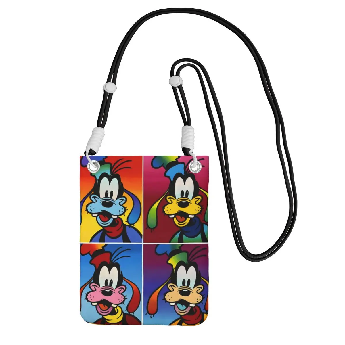 

Крутая сумка для мобильного телефона Goofy на заказ для мужчин и женщин, сумка через плечо с героями мультфильмов, парк развлечений, регулируемая длина