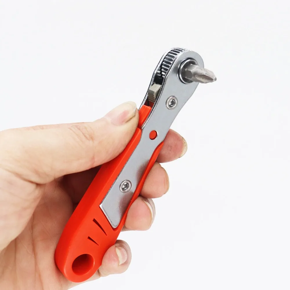 New L-shaped Ratchet Screwdriver Mini Small Space Turning Wrench 36-tooth Durable Right Angle Screwdriver Home