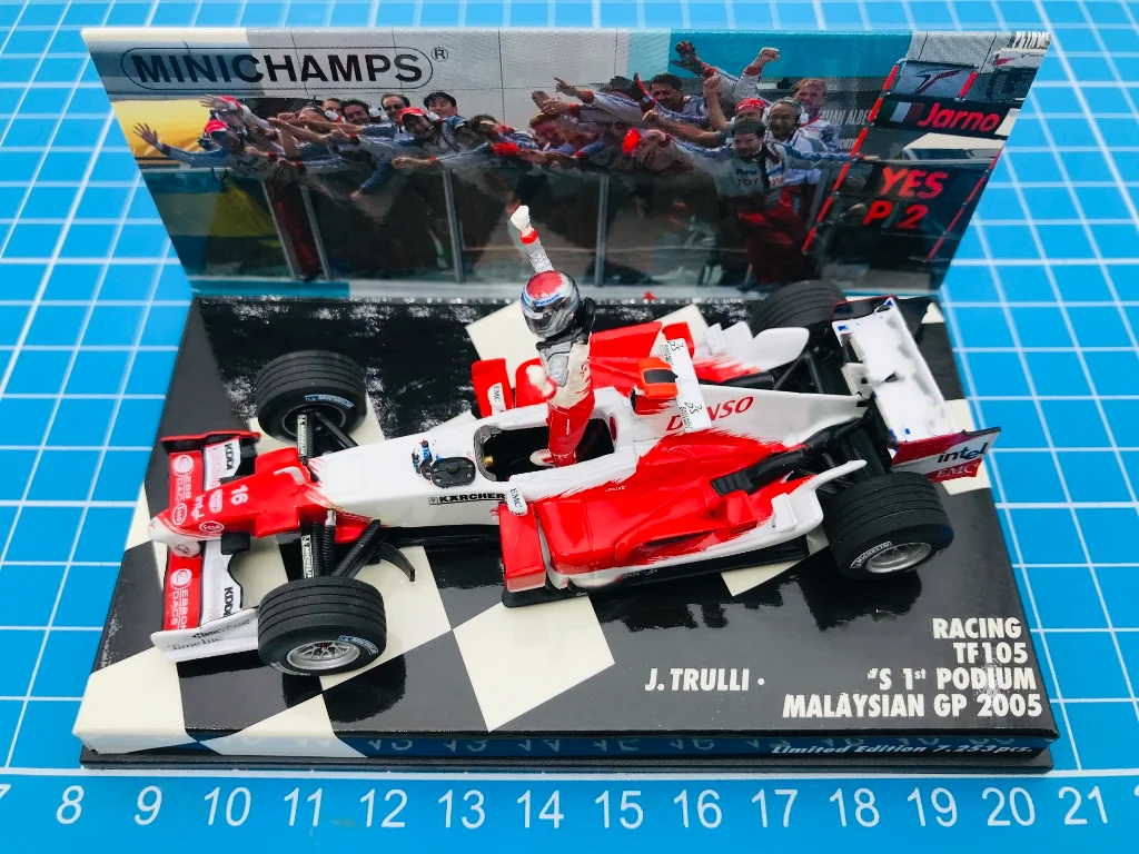 Minichamps 1:43 F1 TF105 2005 Jarno Trulli Malaysia Simulation Limited Edition Resin Metal Static Car Model Toy Gift