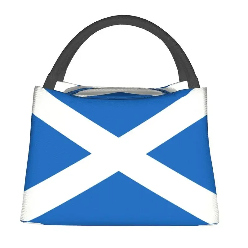 Scotland Flag Insulated Lunch Bags for School Office Portable Thermal Cooler Lunch Box Women Fruit Fresh Storage Bag