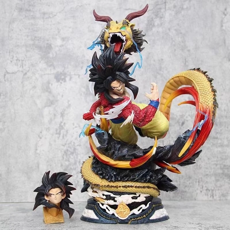 Nowa figurka anime Dragon Ball Super Saiyan Son Goku, 43 cm, model PVC, ozdoba na biurko, prezent urodzinowy, zabawka