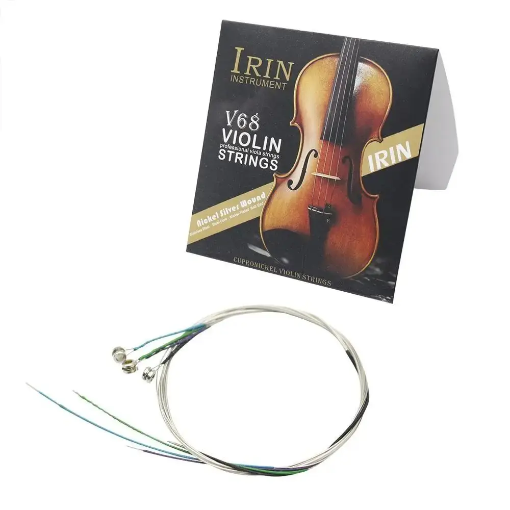 V68 V60 Violin Strings E-A-D-G Nickel Silver Wound V68 Viola Strings Fiddle Strings Replacement Cello Replacement Strings