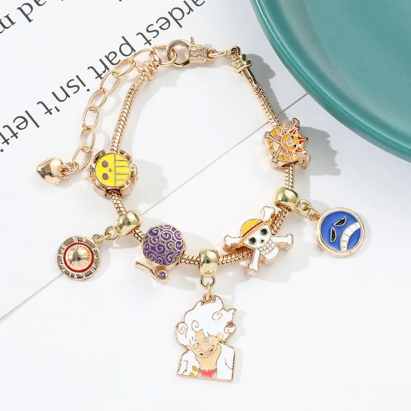 One Piece Monkey·D·Luffy Sanji Anime merchandise personalized creative bracelet couple versatile bracelet Valentine's Day gift view 4
