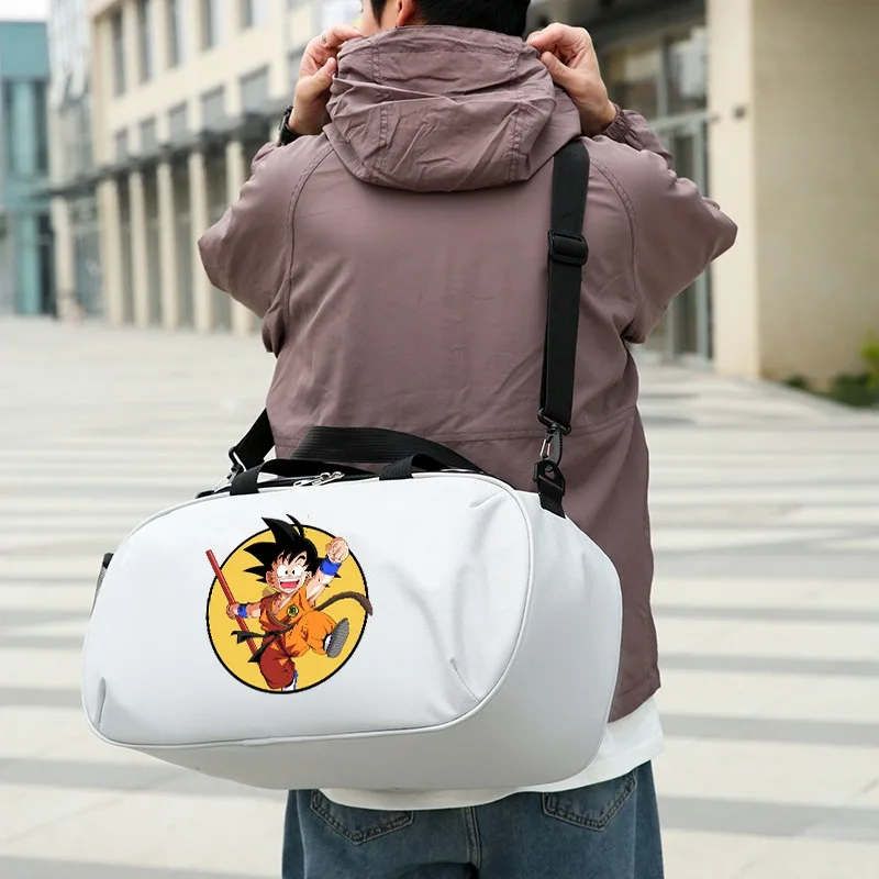 

Женские дорожные сумки Dragon Ball Z, дизайнерская сумка Goku, водонепроницаемая сумка для фитнеса, большая вместительная сумка для спортзала, сумка-тоут, новинка