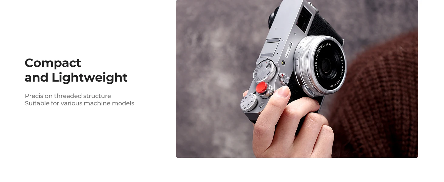 K&F CONCEPT Kamera Auslöser 3 Stück Rot Schnellverschluss-Taste für Fuji Sony Leica Nikon Kamera-Zubehör aus Massivkupfer – Detail 4