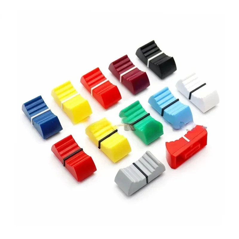10PCS Fader Knob Suitable for Mixer Keyboard Sliding Potentiometer 4mm Shaft 24×12×11mm