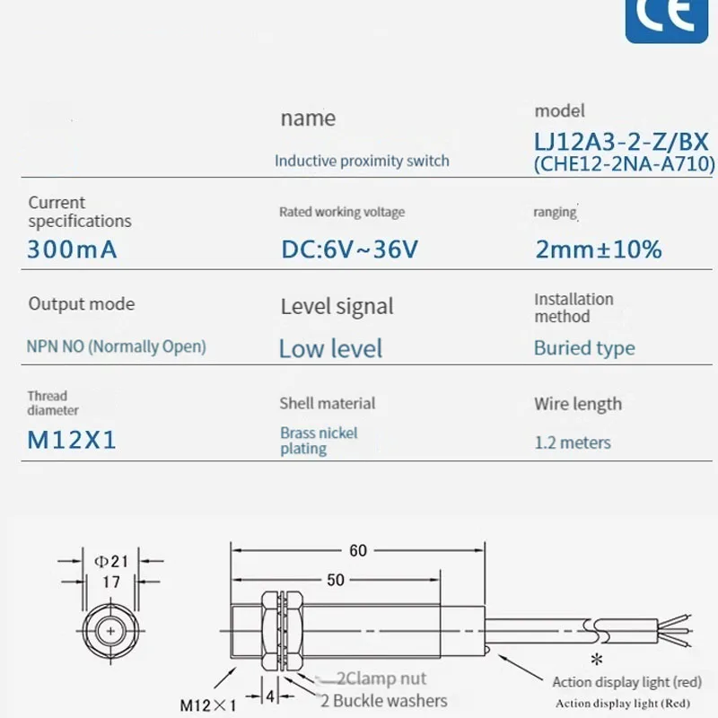 Approach Sensor LJ12A3-2-Z/BX LJ12A3-2-Z/BY inductive proximity sensor switch M12 4mm DC 6-36V NO NC NPN PNP