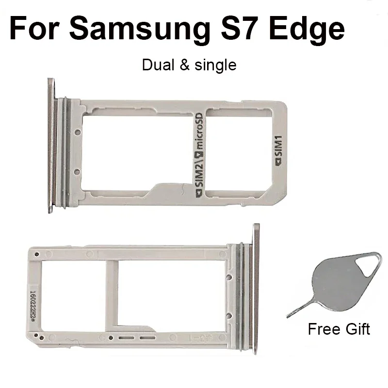 Sim Card Tray Holder for Samsung Galaxy S7 edge G930 G930F G930A G935 G935F G935A Sim Card Slot Adapter Replacement