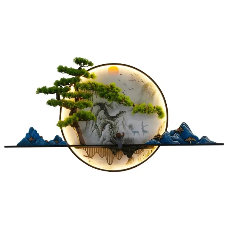CEDRIC Modern Wall Picture Light Inside Creative Chinese Landscape Mural Sconces Lamp LED for Home Living Bedroom Study