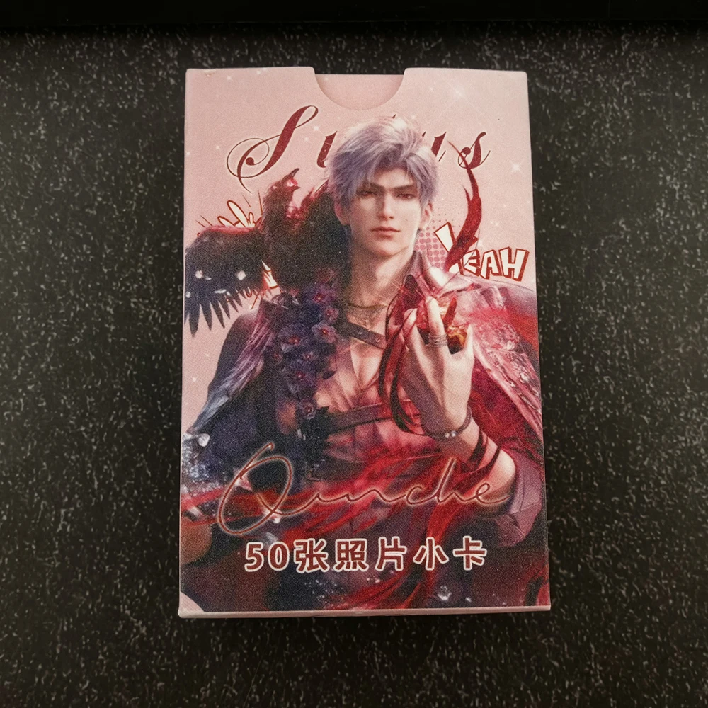 50Pcs Love And Deepspace Laser Lomo Cards HD Game Character Photo Cards Collectible Gift for Fans
