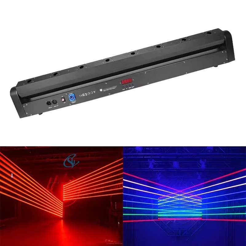 olhos feixe de laser movendo a cabeca luz rgb cor completa dmx512 barra controle dj palco luz projetor discoteca festa casamento 8 01