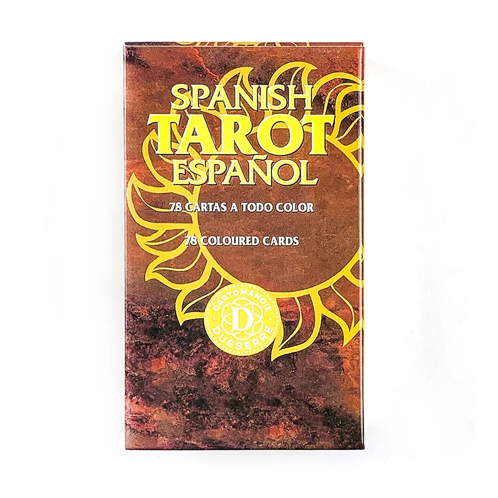 New Spanish Tarot Cards A 78pcs Tarot Deck Español Version Divination ﻿Board Game,Ideal For Divination, Meditation & Gifts