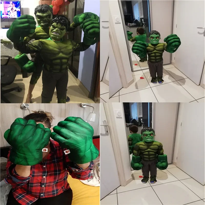 Film Anime 1 paio Hulk Smash Hands Ironman Peluche Uomo Guanti Accessori per prestazioni Giocattoli per bambini