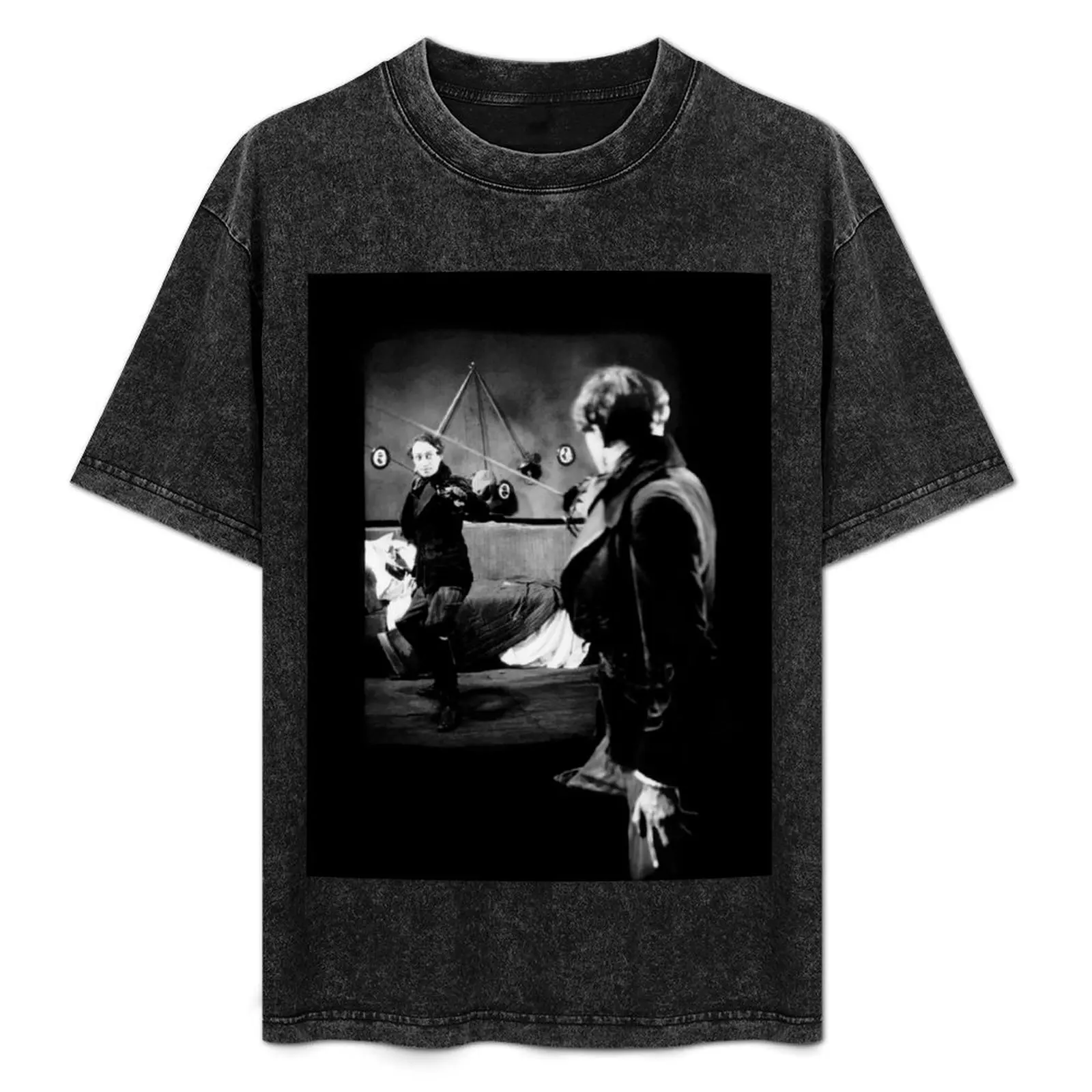

Conrad Veidt as Balduin in The Student of Prague (1926). T-Shirt Novelty Print Casual Tee Shirt