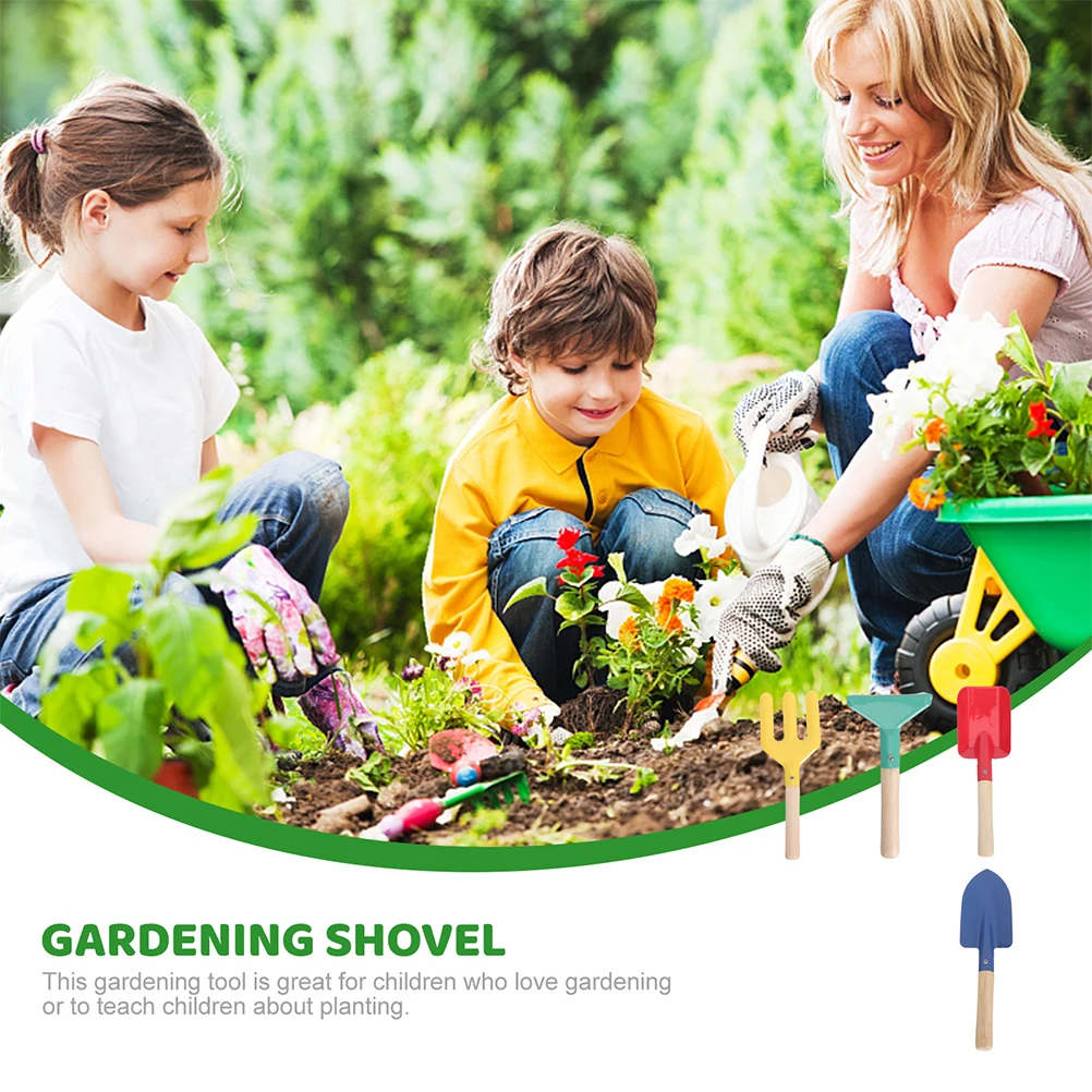 

Mini Children's Gardening Tool Set Toddler Shovel Sandbox Iron Kit for Kids Tools