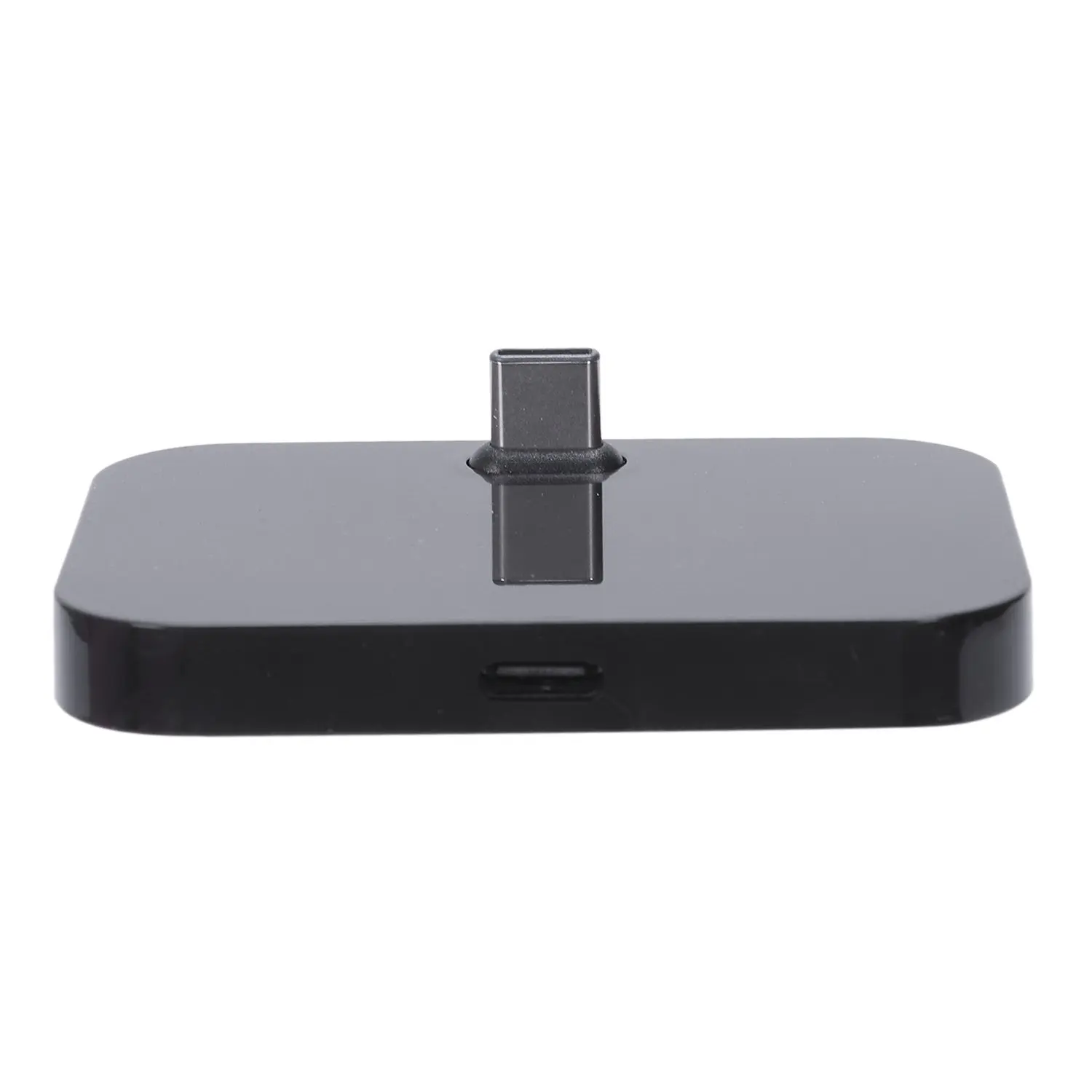 Mobiele telefoon Desktop Type-C Oplader Standhouder Mobiele telefoon USB-C Oplaaddockingstation Zwart