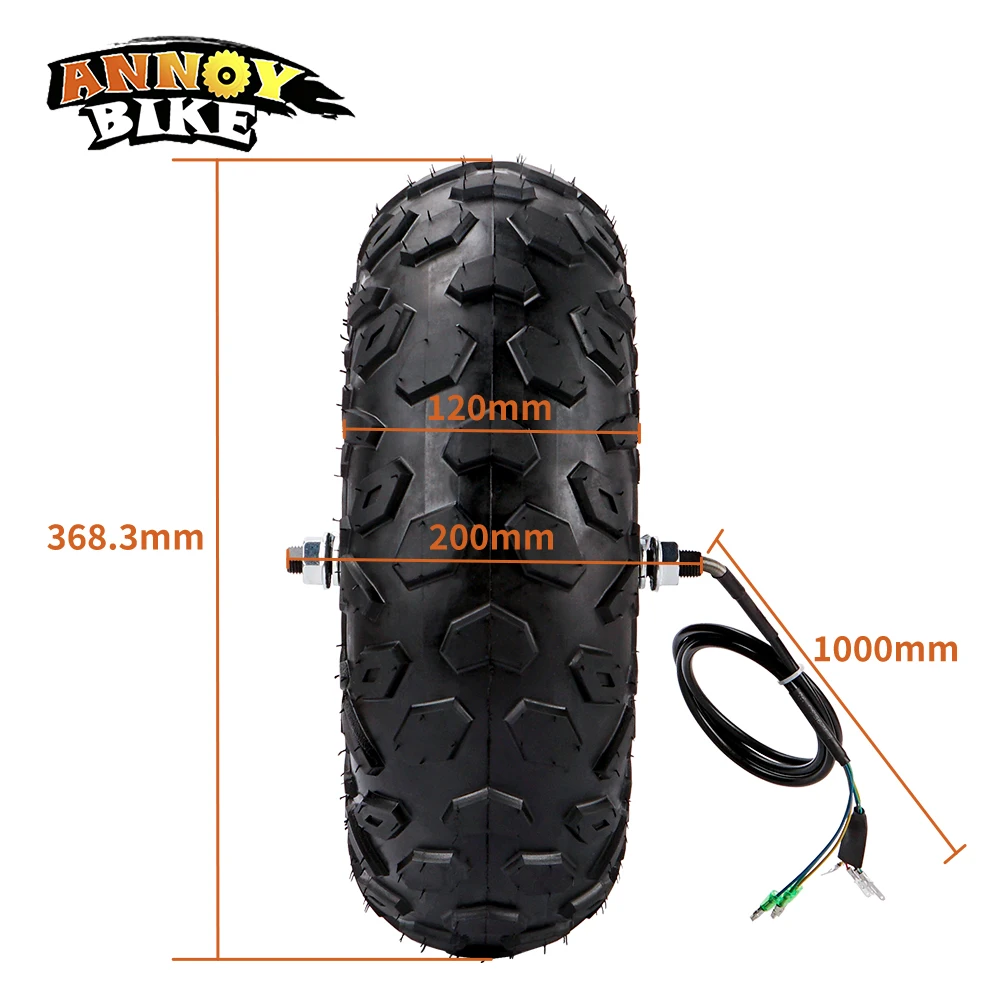 

40 Нм Мотор-концентратор с крутящим моментом Внедорожный мотор-редуктор Электрическая тележка для тачки Вездеходная шина 14,5-дюймовое колесо 24 В 36 В 48 В 350 Вт500 Вт