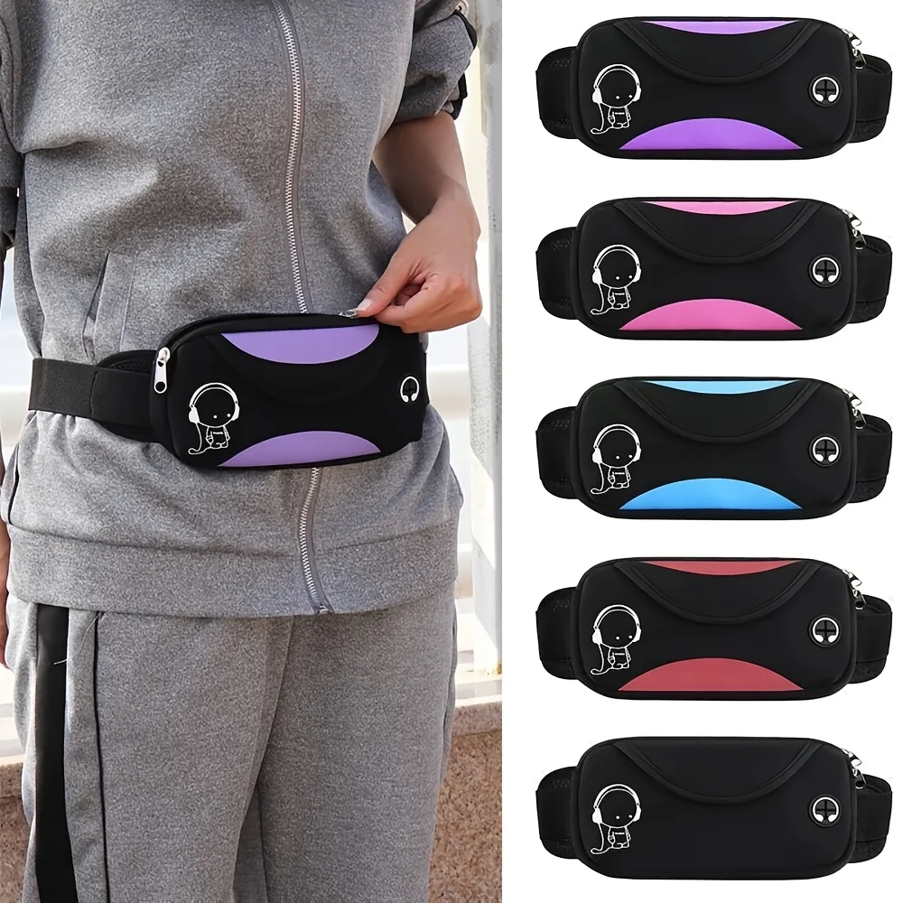 

New sports waist bag for women and men, running phone bag, invisible waterproof outdoor multifunctional elastic waist belt bag
