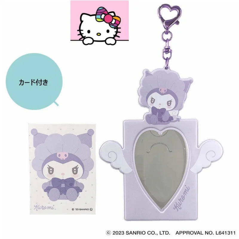 

Japan sanrio hello kitty my melody my piano 3D photo ID card holder anime doll pendant birthday gift for girls and children