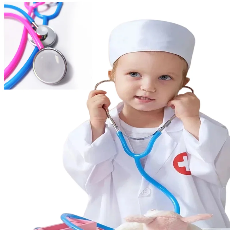 Kids Stethoscope Toy Simulation Doctor's Toys Family Child Games Imitation Plastic Accessories for Boy Girl Gift Toys
